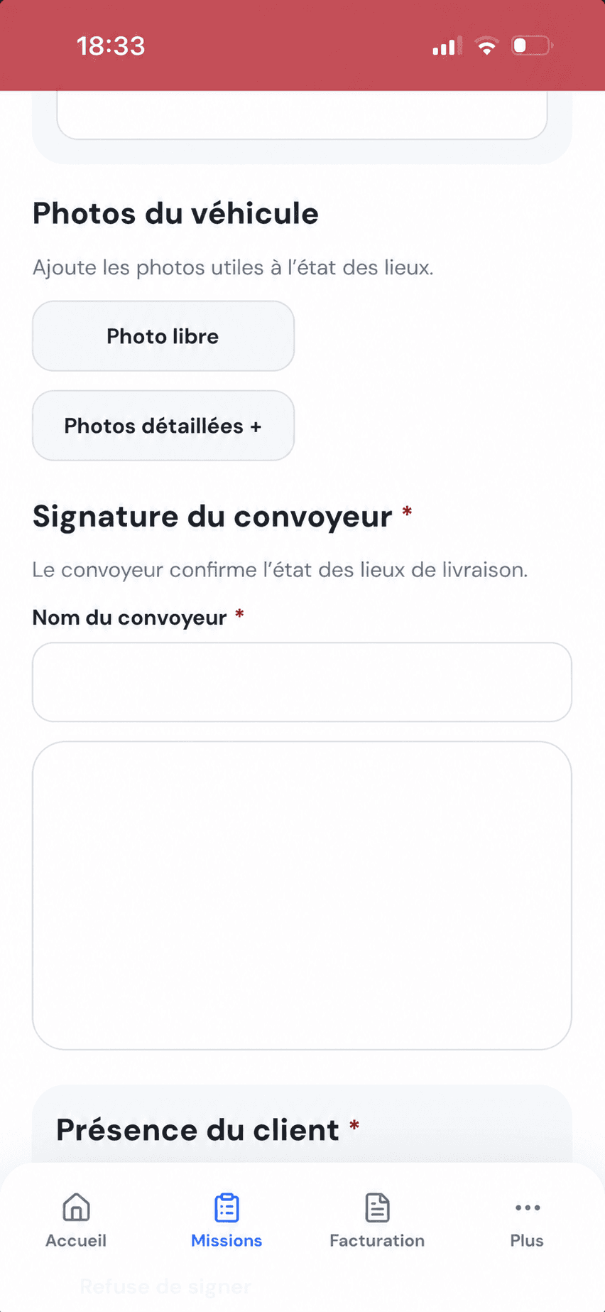 Ajout de preuves photo dans ConvoyDoc